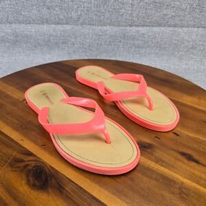 Raya Sun Coral Pink Flip Flops Sandals Beach Pool Summer Size 10‎